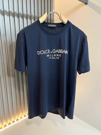 DOL*E&G 2025ss cotton t-shirt pattern lamination