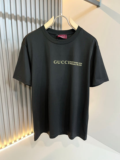 GUC*  2025ss new cotton leisure t-shirt