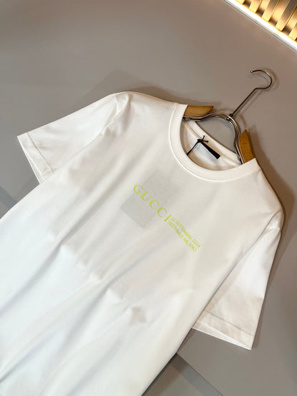 GUC*  2025ss new cotton leisure t-shirt