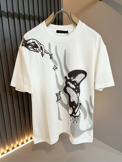 LOUI*V new cotton graphic printing t-shirt