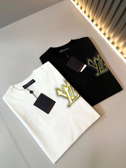 LOUI*V 2025ss new cotton embroider t-shirt