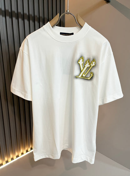 LOUI*V 2025ss new cotton embroider t-shirt