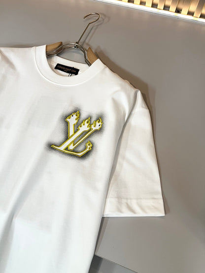 LOUI*V 2025ss new cotton embroider t-shirt