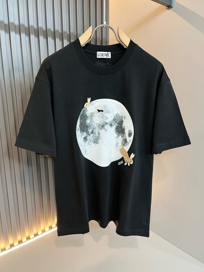 LOE*W 2025ss new moon pattern t-shirt