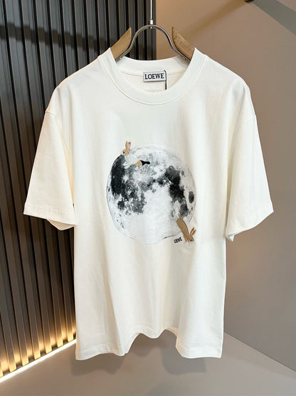 LOE*W 2025ss new moon pattern t-shirt