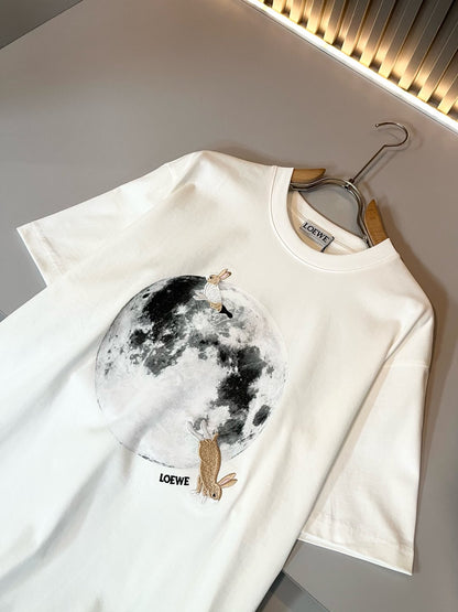 LOE*W 2025ss new moon pattern t-shirt