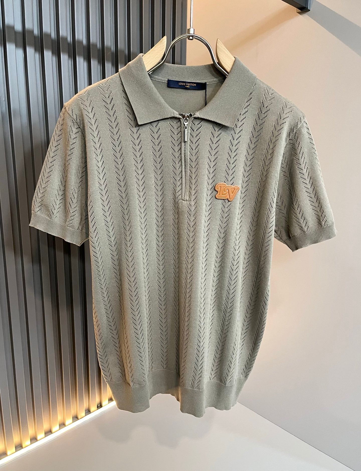 LOUI*V 2025ss new knitted short sleeves polo