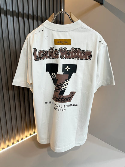 LOUI*V 2025ss new graphic print t-shirt cotton