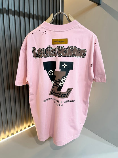 LOUI*V 2025ss new graphic print t-shirt cotton