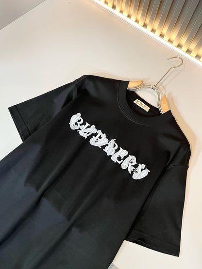 BURB* 2025ss graphic print t-shirt cotton