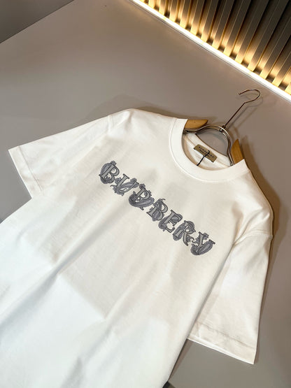 BURB* 2025ss graphic print t-shirt cotton