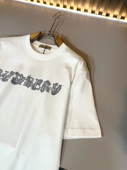 BURB* 2025ss graphic print t-shirt cotton