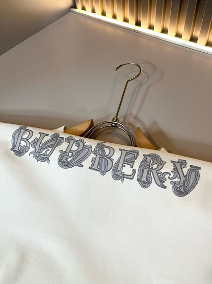 BURB* 2025ss graphic print t-shirt cotton