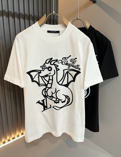 LOUI*V new cotton t-shirt embroidery pattern