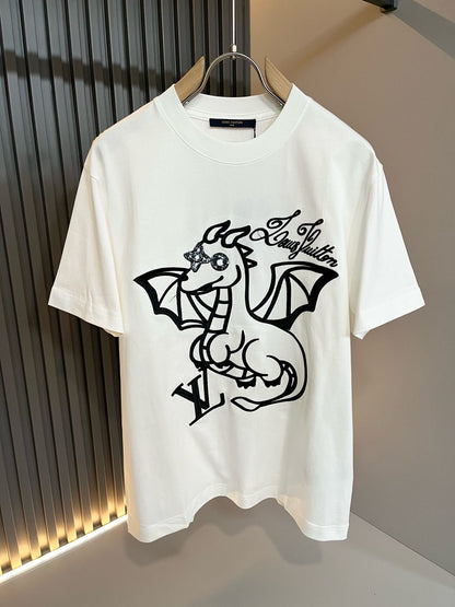 LOUI*V new cotton t-shirt embroidery pattern