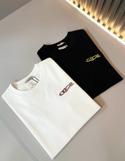 DIO* 2025ss new logo pattern embroidery t-shirt