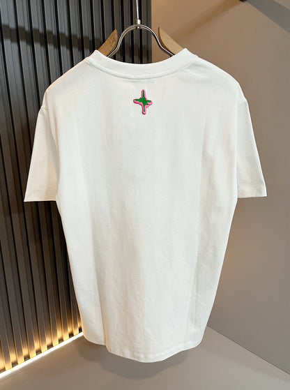 DIO* 2025ss new logo pattern embroidery t-shirt