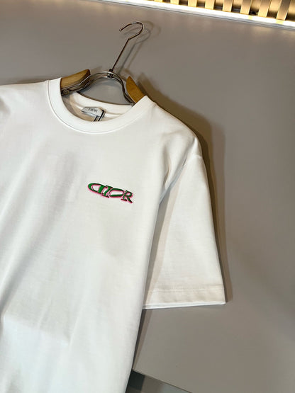 DIO* 2025ss new logo pattern embroidery t-shirt