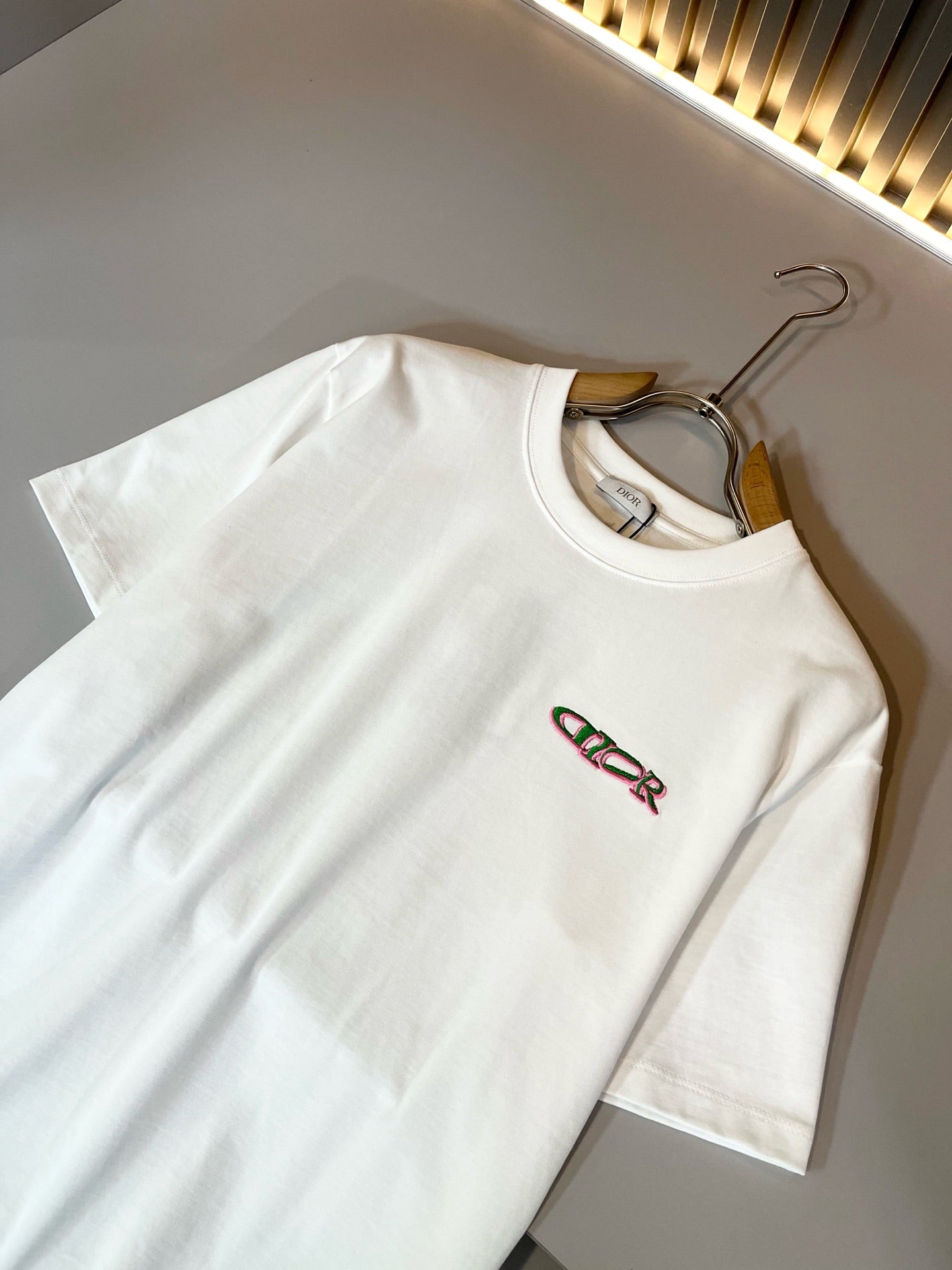 DIO* 2025ss new logo pattern embroidery t-shirt