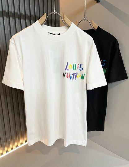 LOUI*V 2025ss new cotton graffiti t-shirt