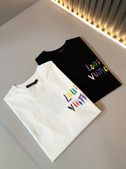 LOUI*V 2025ss new cotton graffiti t-shirt