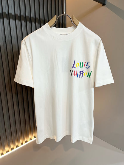 LOUI*V 2025ss new cotton graffiti t-shirt