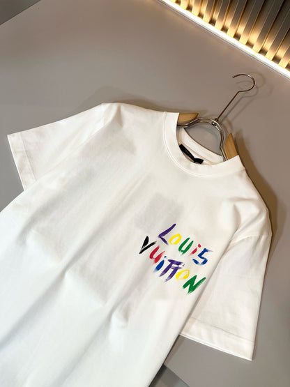 LOUI*V 2025ss new cotton graffiti t-shirt