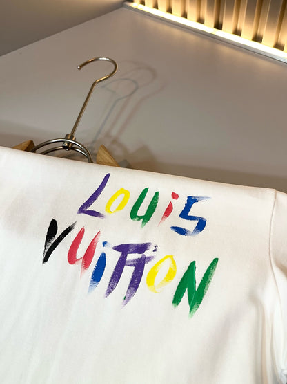 LOUI*V 2025ss new cotton graffiti t-shirt