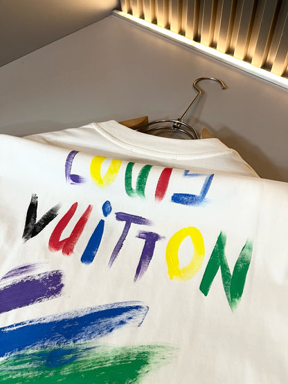 LOUI*V 2025ss new cotton graffiti t-shirt