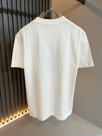 LOE*W 2025ss new embroidery pattern cotton t-shirt