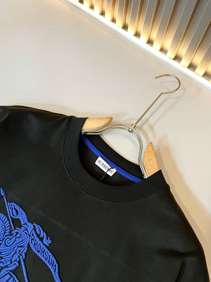 BURB* 2025ss new cotton t-shirt war horse pattern