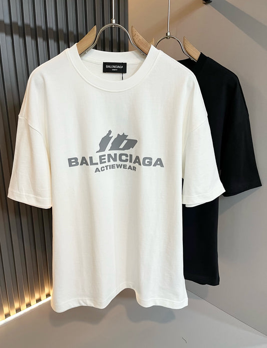 BALENC* 2025ss cotton t-shirt logo lamination