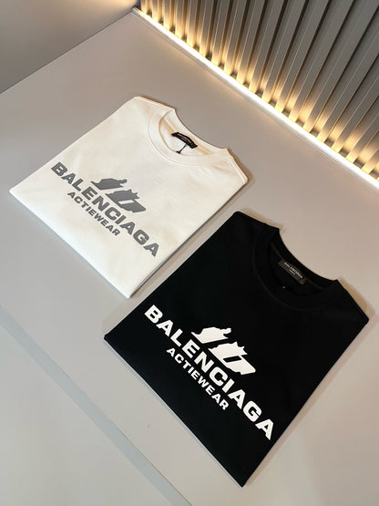 BALENC* 2025ss cotton t-shirt logo lamination