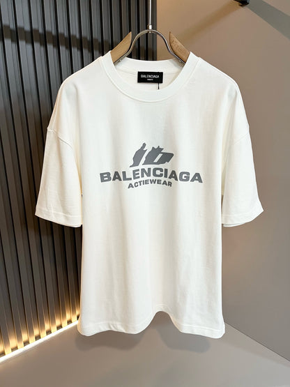 BALENC* 2025ss cotton t-shirt logo lamination