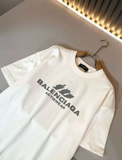 BALENC* 2025ss cotton t-shirt logo lamination