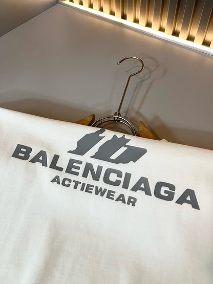 BALENC* 2025ss cotton t-shirt logo lamination