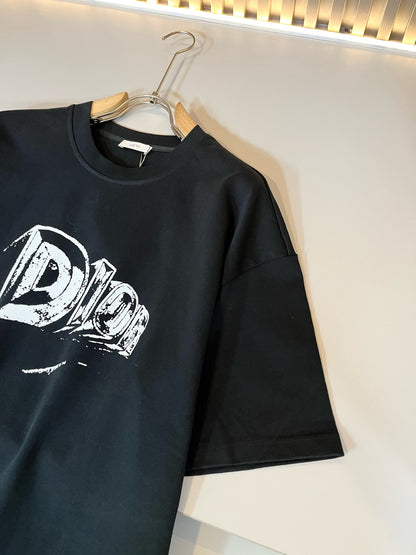 DIO* 2025ss cotton t-shirt three-dimensional letter logo