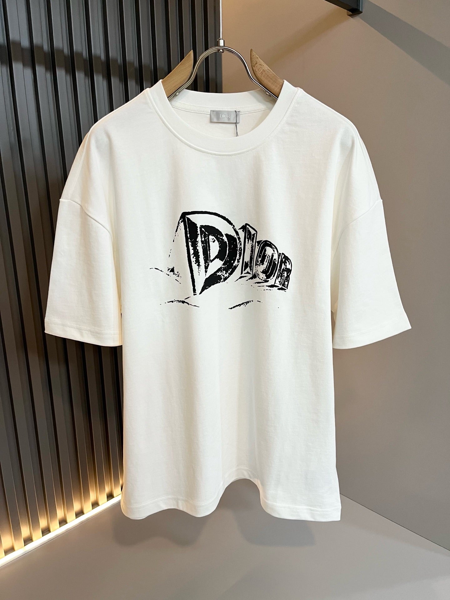 DIO* 2025ss cotton t-shirt three-dimensional letter logo