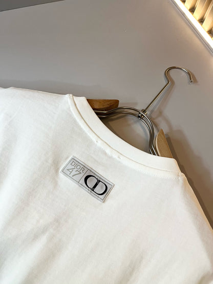 DIO* 2025ss cotton t-shirt three-dimensional letter logo