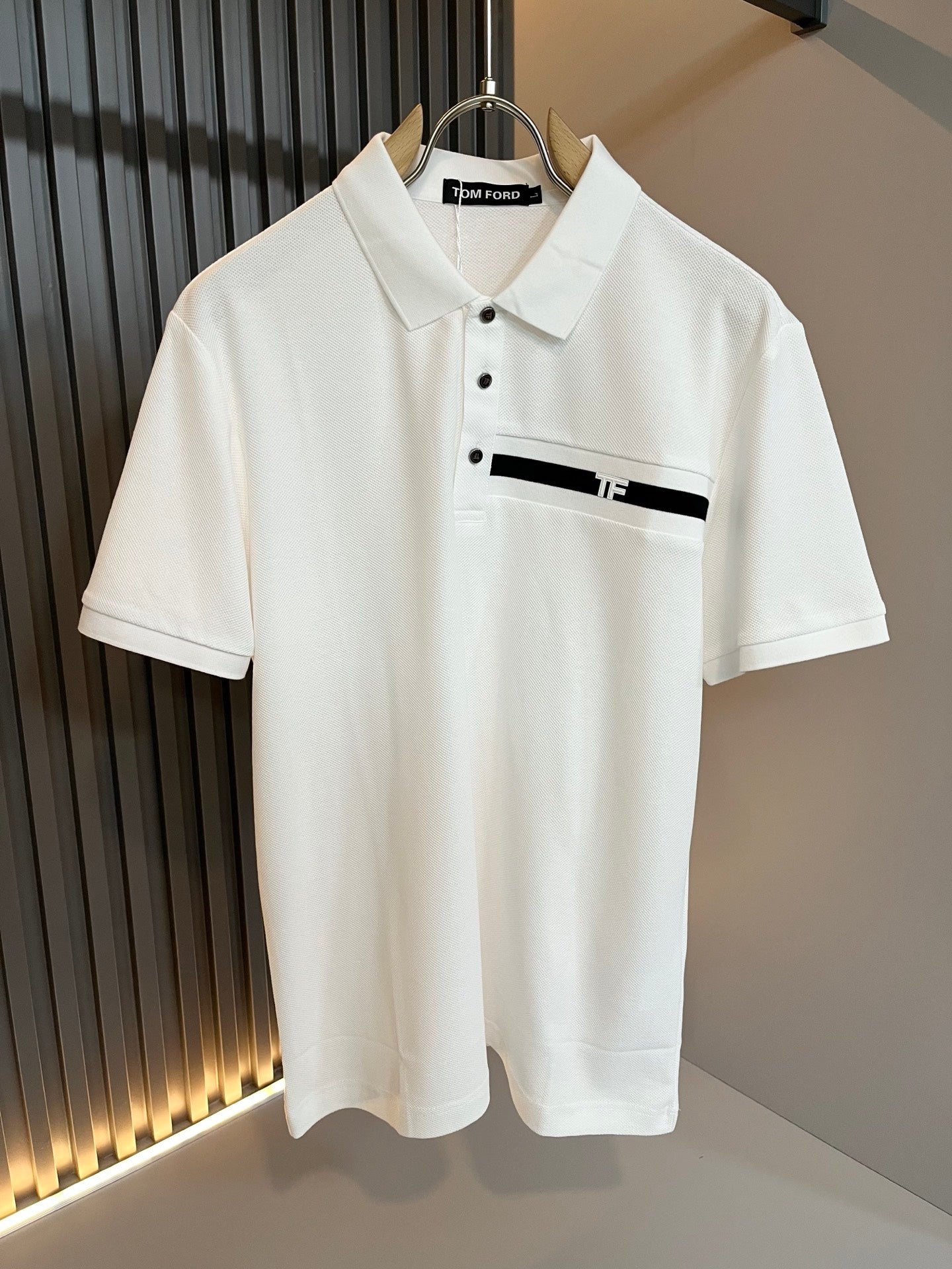 TOM*F Logo lamination polo 2025ss