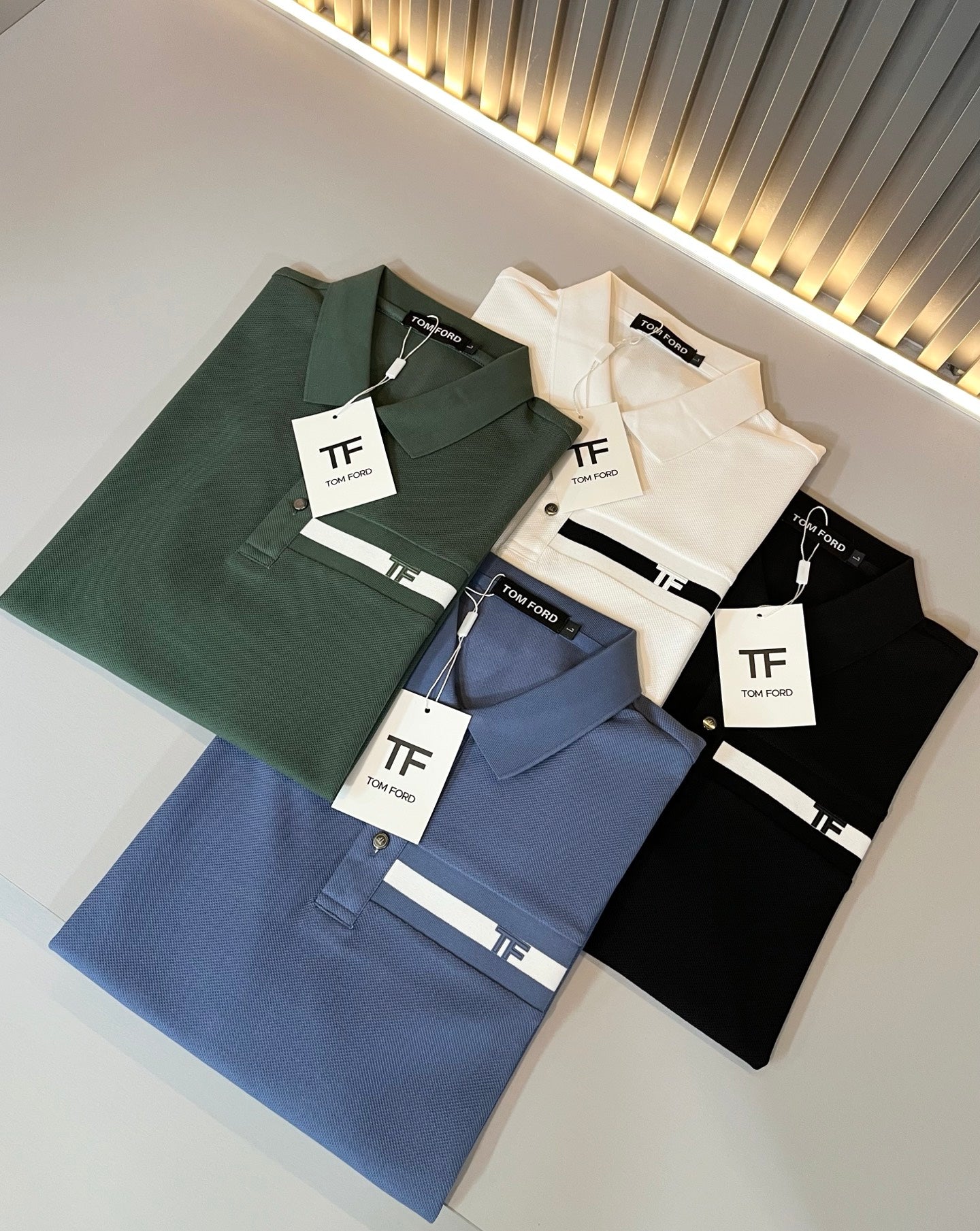 TOM*F Logo lamination polo 2025ss