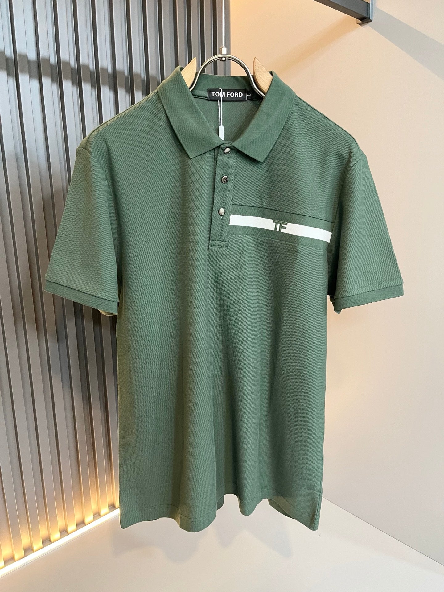 TOM*F Logo lamination polo 2025ss