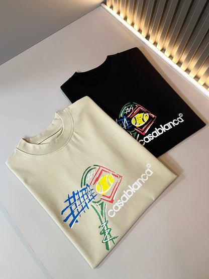 CASA 2025 new Printed T-shirt Cotton fabric