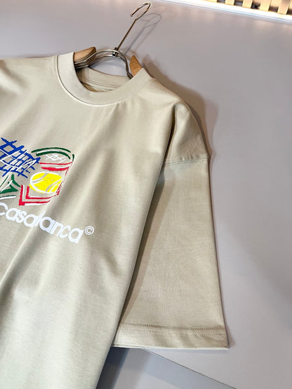CASA 2025 new Printed T-shirt Cotton fabric