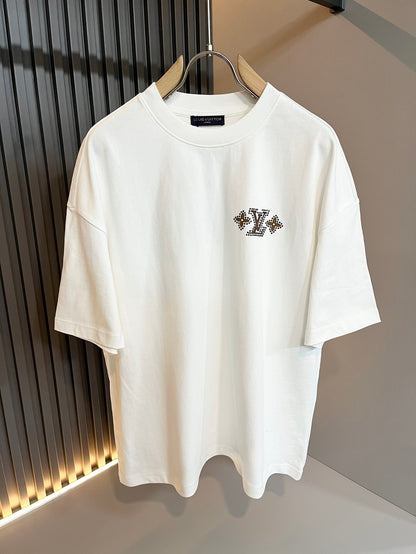 LOUI*V 2025SS new T-shirt Pattern lamination Cotton