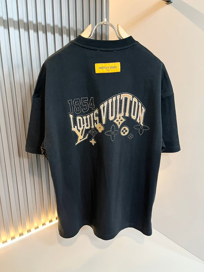 LOUI*V 2025SS new T-shirt Pattern lamination Cotton