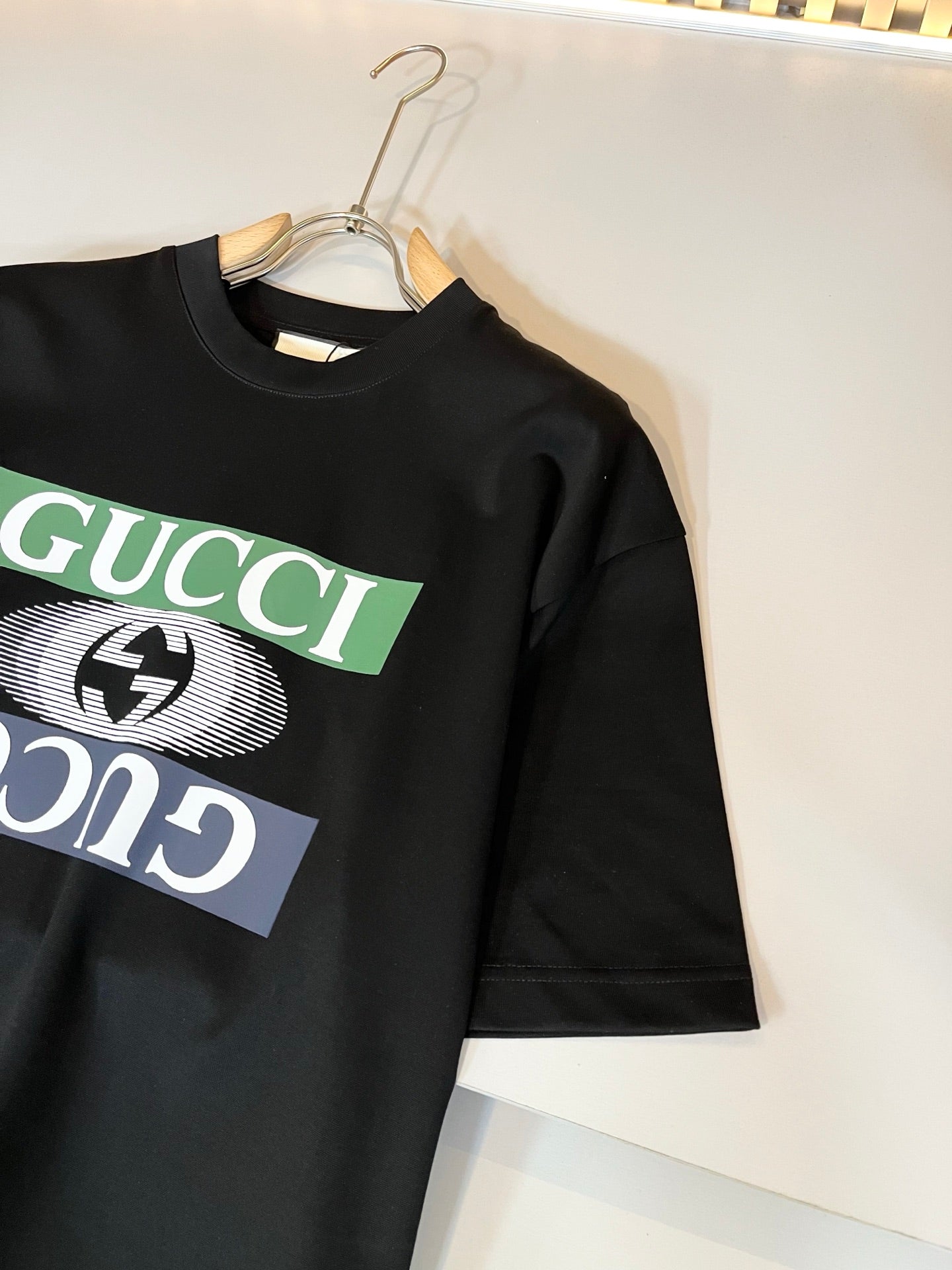 GUC*  2025ss new cotton t-shirt lamination logo