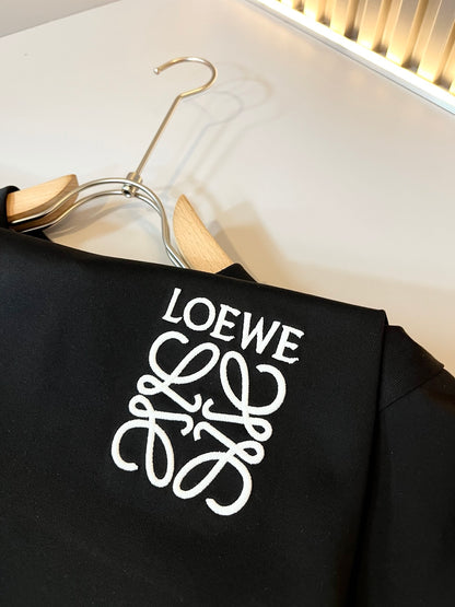 LOE*W 2025ss new t-shirt embroidery cotton