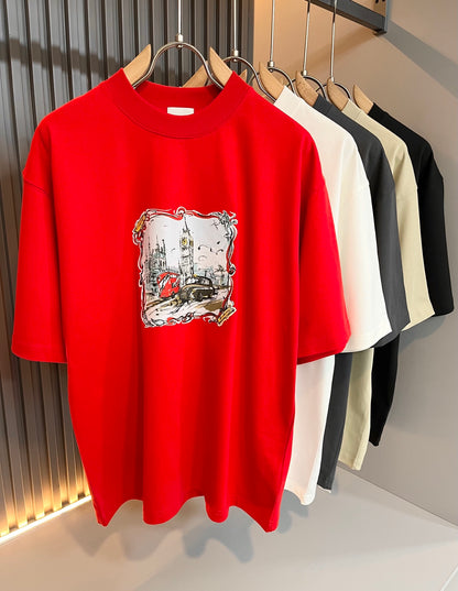 BURB* 2025ss new t-shirt graphic print design