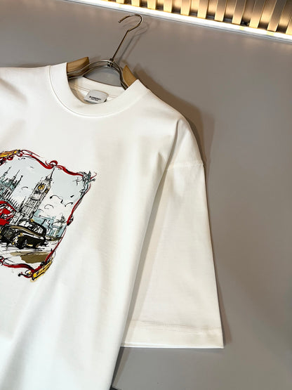 BURB* 2025ss new t-shirt graphic print design
